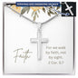 Personalized Stainless Steel Cross Necklace With Bible Verse Message Card