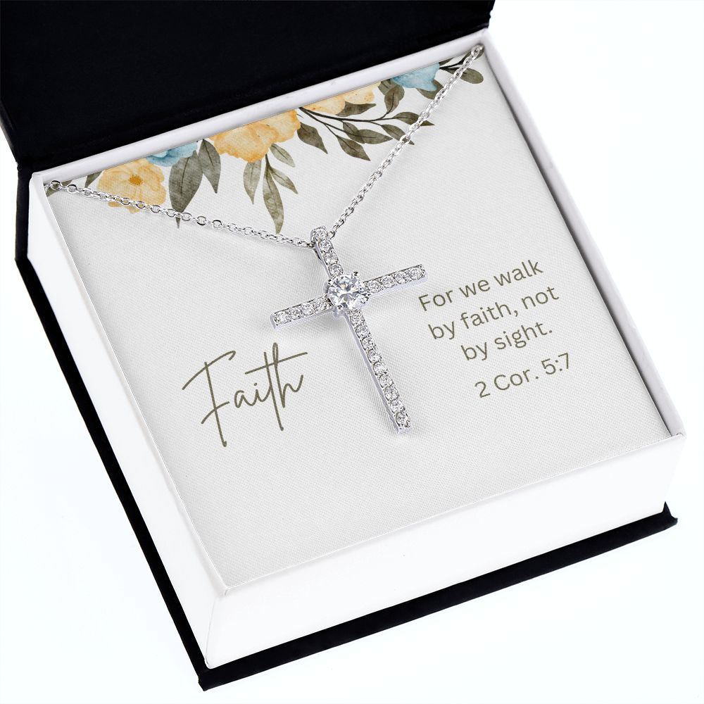 Matthew 17:20 Bible Verse Cross Necklace - Faith As A Grain Of Mustard –  Genticus, LLC